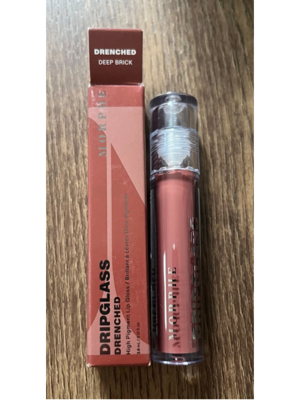 Morphe NWT dripglass drenched lip gloss deep brick